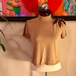 Crop Short Sleeve Sweater